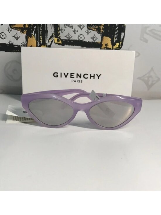 New Authentic Givenchy GV40025U Sunglasses – Purple Frame / Silver Mirror